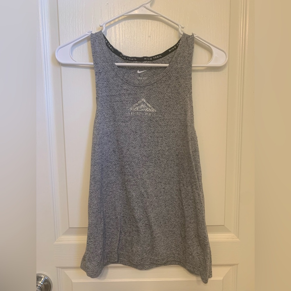 Nike Trail Dri-Fit  Heather Gray Tank Top